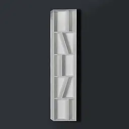 Шафа підвісна відкритий кам'яна Volle Solid surface 18-40-427, Білий