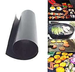 Тефлоновий килимок для гриля антипригарний гриль мат 33х40х0.2см BBQ grill sheet - мініатюра 2