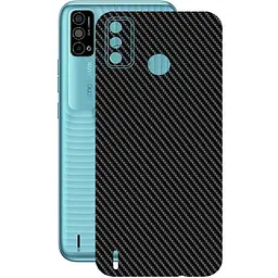 Защитная пленка StatusSKIN для Tecno Spark Go 2021 Корпус Винил Карбон черный