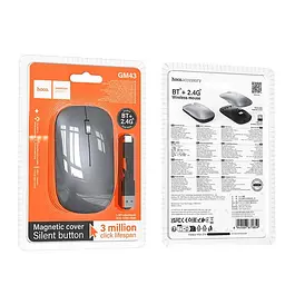 Миша HOCO Adelanto dual-mode wireless mouse GM43 (rechargeable version) |BT/2.4G, 800/1200/1600 dpi| - мініатюра 2