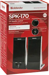 Акустика Defender 2.0 SPK-165/SPK-170 4W USB Black (65165) - мініатюра 2
