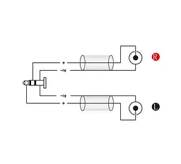Готовый аудио кабель miniJack 3,5 Stereo — 2xRCA Roxtone SAY-C150-L2 2м - мініатюра 2