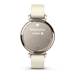 Смарт-годинник Garmin Lily 2 Cream Gold with Coconut Silicone Band (010-02839-20) - мініатюра 3