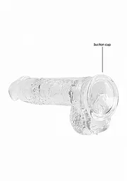 Фалоімітатор RealRock Crystal Clear 6” 17 см (прозорий) - мініатюра 2