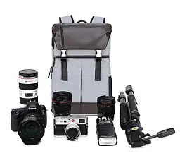 Фоторюкзак універсальний Canon EOS + дощовик Сірий (код: IBF047SK) - мініатюра 4