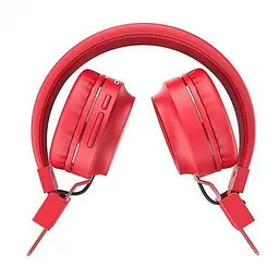 Бездротова Bluetooth-гарнітура Hoco W25 Promise навушники для ПК Red - мініатюра 3