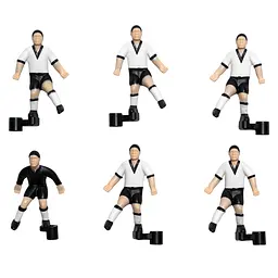 Комплект запасних гравців для настільного футболу Stiga Team White/Black (7113-2043-21)