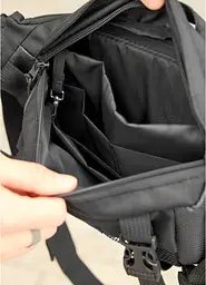 Велика чоловіча поясна сумка бананка для планшета Sambag 38х21 см sum0027311 - мініатюра 8