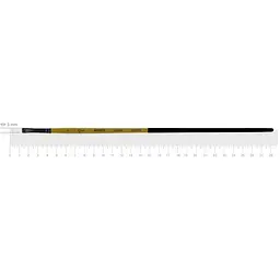 Пензель щетина овальна AMBER 2306FR №1 довга ручка Rosa