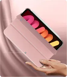 Чохол до планшета BeCover Tri Fold Hard Apple iPad Mini 7 2024 Rose Gold (712456) - мініатюра 4