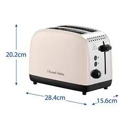 Тостер Russell Hobbs 1670 Вт нержав. підігрів жасмін - мініатюра 7