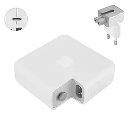 Блок живлення для ноутбука Apple USB-C 96W (20.5V/15V/9V/5.2V), Type-C, USB3.1, White (з кабелем!) (A2166) - мініатюра 3
