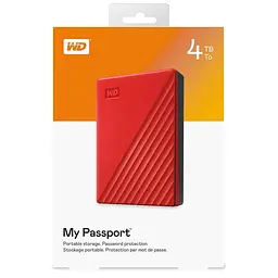 Зовнішній жорсткий диск Western Digital 4TB WD My Passport Red (WDBPKJ0040BRD-WESN) - мініатюра 6