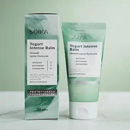 Нічний крем-бальзам для обличчя Soika з пребіотичним комплексом Yogurtene Balance 50 мл - мініатюра 2
