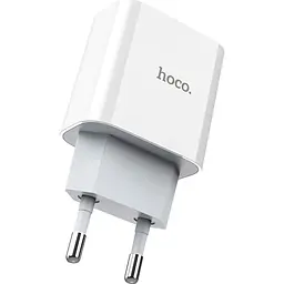 Мережевий зарядний пристрій Hoco C76A Speed source 18W White (722553) [124886] - мініатюра 7