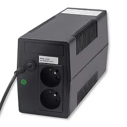 Джерело безперебійного живлення з симульованою синусоїдою Qoltec QLT650 360W 650VA, AVR, 2xSchuko, 1x12V 7Ah - мініатюра 2