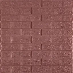 3D панель Sticker Wall самоклеюча цегла баклажан-кава 700х770х7мм 018-7 SW-00000045