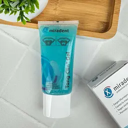 Гель для очищення язика Miradent Tong-Clin Gel з рослинними екстрактами для свіжого дихання 50 мл - мініатюра 5