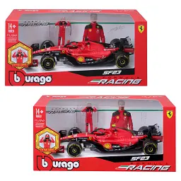 Масштабна модель автомобіля Bburago Автомодель з фігуркою - Ferrari SF-23, 1:24 (18-26809)