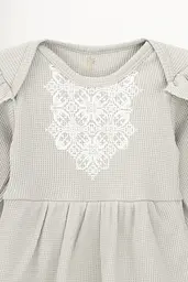Бодi-човник зі спідничкою для дівчинки Baby Life B-935 80 см Сірий shop (2000999167072) - мініатюра 2