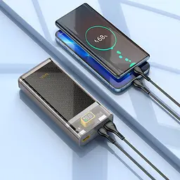 Зовнішній акумулятор Hoco J103A Discovery Edition 20000mAh 22.5W Grey (788948) [130191] - мініатюра 6
