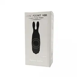 Вібратор для клітора Adrien Lastic Pocket Vibe Rabbit 8.5 см чорний - мініатюра 3