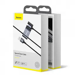 Кабель Baseus Special Data Cable Hub for Backseat (USB to iP+Dual USB) CALHZ-01 Black - мініатюра 4