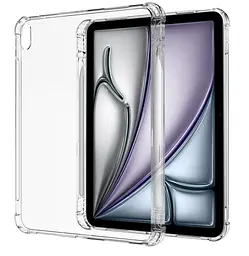 Чохол-накладка CDK для Apple iPad Air 11" M3 2025 Silicone Corner Air Bag Слот під Стілус (017974) clear - мініатюра 2