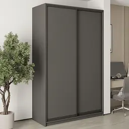 Шафа-купе дводверна MebelStar Стандарт BG 2ДСП 150x60x240 см Антрацит (MBS-10044)