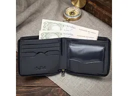Чоловіче портмоне Italico 3645 чорне Чорне 12x9.5 см TONY PEROTTI acs0032434 - мініатюра 2