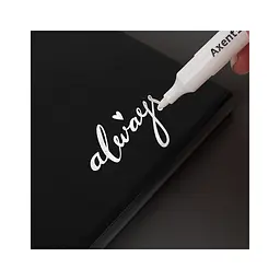 Маркер Axent Permanent White 2545-A, 2 мм круглий білий (2545-A) - мініатюра 4