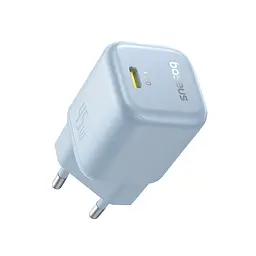 Мережевий зарядний пристрій Baseus PicoGo GaN Fast Charger 1C 45W EU Galaxy блакитний