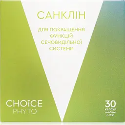 Комплекс для покращення функцій сечовидільної системи Санклін CHOICE PHYTO 30 капсул