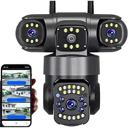 Вулична поворотна камера 4G Smart Camera SO-14 • Камера відеоспостереження з SIM-карткою для дому, дачі та бізнесу
