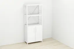 Етажерка 3/60 Ferrum-decor Серії Конект з тумбою 144x60x28 Білий ДСП (FRD-104449) - мініатюра 2