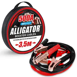 Провода-прикуриватели Alligator 500А, 3,5 м, круглая сумка BC652