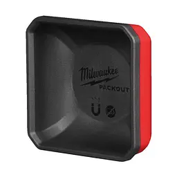 Магнітний лоток-тарілка для зберігання металевих предметів MILWAUKEE Packout 10 x 10 см