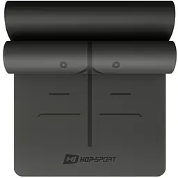 Йога-мат Hop-Sport PU 0,5см 183 x 68см HS-P005GM чорний