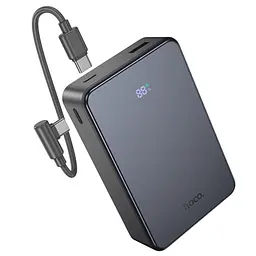 Портативний ЗП Power Bank Hoco J170A Starlight 22.5W+PD20W with cable 20000 mAh Metal gray