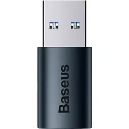 Перехідник USB 3.1 M to USB-C F blue Baseus (ZJJQ000103) - мініатюра 3