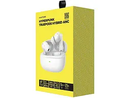 Навушники TWS Hator Hyperpunk Truepods Hybrid ANC White (HTA432) - мініатюра 5