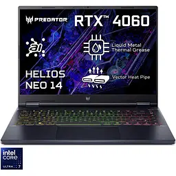 Ігровий ноутбук Acer Predator Helios Neo 14 PHN14-51-71KY Ultra 7 155H 4.80GHz, 16GB LPDDR5X, 1TB, RTX 4060 8GB