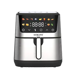 Аерофритюрниця електрична Sokany SK-10066 Електрична фритюрниця без олії з таймером / Аерогриль 9.5 л 2400 Вт