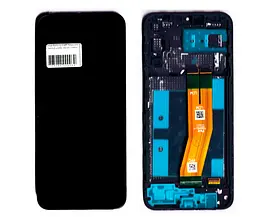 Дисплей Samsung A145 Galaxy A14 4G (жовтий шлейф) чорний + рамка