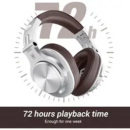Навушники OneOdio Fusion A70 Bluetooth+3,5мм/6,35мм Silver/Brown (A70 Silver Brown) - мініатюра 5