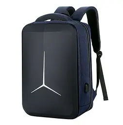 Рюкзак міський для ноутбука 15.6 Voltronic TT2BB Black-Blue - мініатюра 2