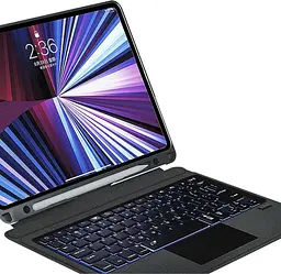 Чохол-клавіатура WiWU Apple iPad Pro 12.9` (2020-2022) Mag Touch Keyboard Case Black [91687] - мініатюра 4