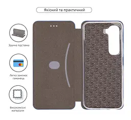 Чехол-книжка для Infinix Hot 60i 4G, G-Case, синий, кожаный чехол-книжка из экокожи (PU) и TPU, с магнитом, с подставкой и вместительным кардхолдером, противоударный, защита всего корпуса, ArmorStandart (ARM88015) - мініатюра 3