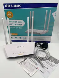 Роутер маршрутизатор 4G LTE з підтримкою SIM картки підключення до 32 пристроїв 300 Мбіт/с LB-Link BL-CPE450M 4G CPE - мініатюра 2