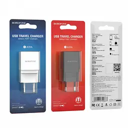Зарядний набір блок із кабелем micro-USB Borofone BA19A 1 usb 1a - мініатюра 2